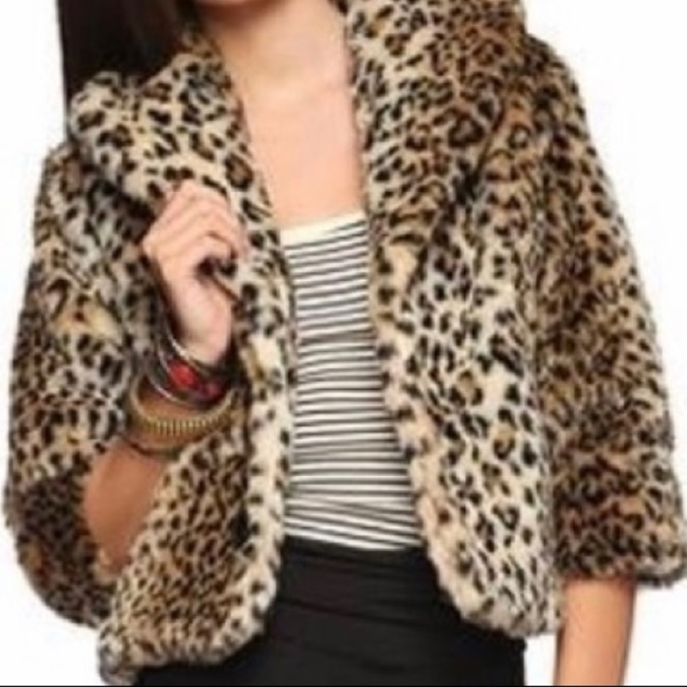 Faux fur jacket